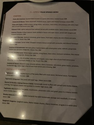Menu photo 5 Il Corso - Palm Springs Palm Springs, CA Menu photo 5 Il Corso - Palm Springs Palm Springs, CA