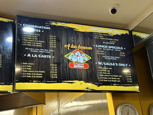 Menu photo 2 Los Hermanos Pollos A Las Brazas Modesto, CA