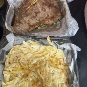 Cajun Bleu Cafe - Dry overcooked steak and pasta with no seasoning. - Cajun/Creole Near Me - Marrero, Louisiana