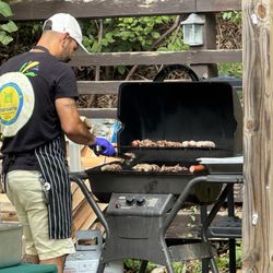 Mercearia Brasil - They had a bbq today which skewers and sausages.