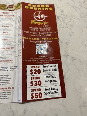 Menu photo 6 Fancy Koi & Grill Jacksonville, FL