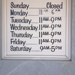 Bill Pellegrino's Archery Hut - The hours
