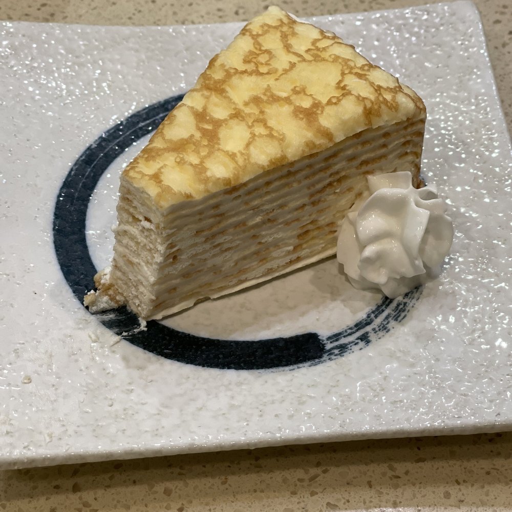 Hashi Gawa - Vanilla Crepe Cake....OMG! So yummy! - Japanese Near Me - Alameda, California Hashi Gawa - Vanilla Crepe Cake....OMG! So yummy! - Japanese Near Me - Alameda, California