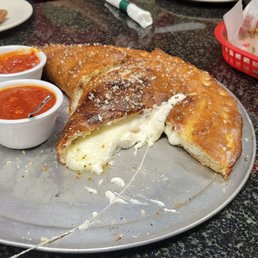 Cheese calzone Cheese calzone