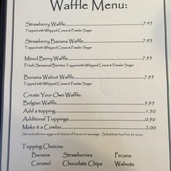 Orange Cafe Bistro - Waffles. What's not to like. - Breakfast & Brunch Near Me - Orange, California
