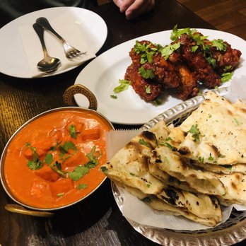 Himalayan Yak - Butter milk tofu with garlic naan, and chicken wing - Himalayan/Nepalese Near Me - Jackson Heights, New York