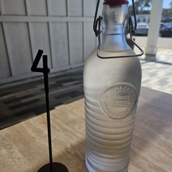 Pastaria Vivi - Cool table numbers. Chilled water carafe (and chilled water glasses available in the refrigerator). - Pasta Shops Near Me - Encinitas, California