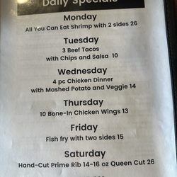 Fibs - Menu