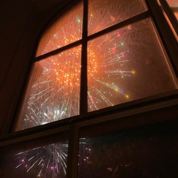 Kingsley Inn - Fireworks outside of the Guest House on the Fourth of July - Hotels Near Me - Fort Madison, Iowa