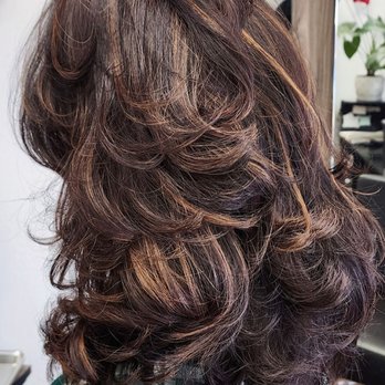 Moonlight Beauty Salon - Beautiful bouncy blowout after getting my long layers trimmed by awesome hairstylist, Linh!! - Hair Salons Near Me - San Jose, California