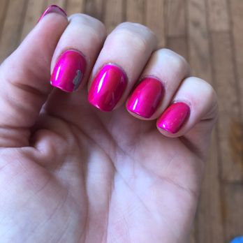 Nail Art - Peeling chrome gel polish - Nail Salons Near Me - Fort Oglethorpe, Georgia