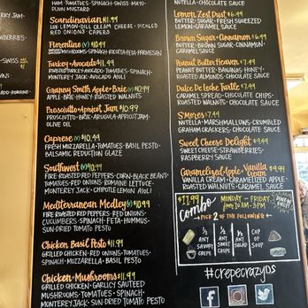 Crepe Crazy - Menu - Creperies Near Me - Dripping Springs, Texas