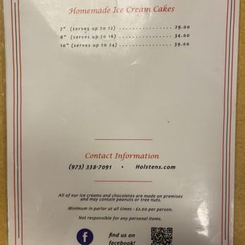 Holsten's - Menu - Candy Stores Near Me - Bloomfield, New Jersey Holsten's - Menu - Candy Stores Near Me - Bloomfield, New Jersey