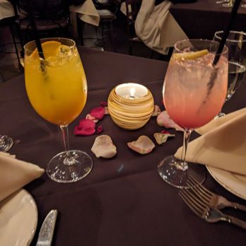 Cucina Rustica - Mango basil mocktail and pickle pear mocktail - Italian Near Me - Sedona, Arizona Cucina Rustica - Mango basil mocktail and pickle pear mocktail - Italian Near Me - Sedona, Arizona