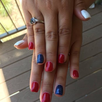 Marlow Nails - Nails to support Team USA! Thanks Lynn they are awesome! :D - Nail Salons Near Me - Santa Rosa, California