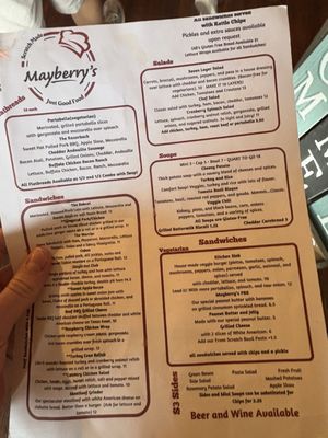 Menu photo 2 Mayberry's Seneca, SC