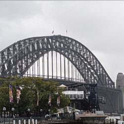Circular Quay Station - The harbour bridge