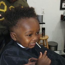 My baby's first hair cur done right. My baby's first hair cur done right.