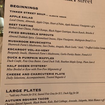 Tinker Street - Fall menu part 2 - Wine Bars Near Me - Indianapolis, Indiana Tinker Street - Fall menu part 2 - Wine Bars Near Me - Indianapolis, Indiana
