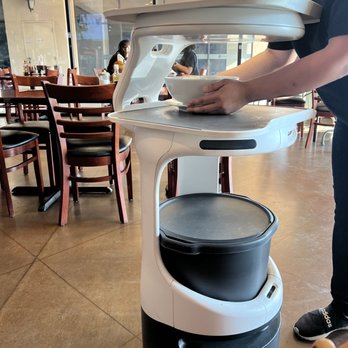 Pho Le 777 - We met the new server. (Server needed a bit of help on the job bc my little one's high chair was in its way.) - Vietnamese Near Me - Clovis, California