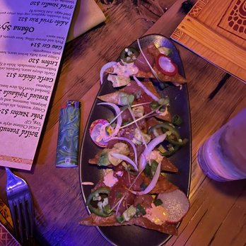 Kapu Bar - Poke nachos, $24 for 6 chips and some poke - Cocktail Bars Near Me - Petaluma, California Kapu Bar - Poke nachos, $24 for 6 chips and some poke - Cocktail Bars Near Me - Petaluma, California