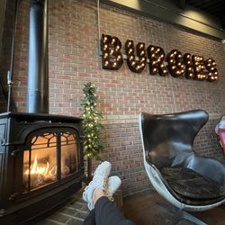 Burgie's Coffee & Tea - Cozy Fireplace