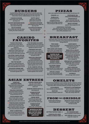 Menu photo 3 Livermore Casino Livermore, CA Menu photo 3 Livermore Casino Livermore, CA