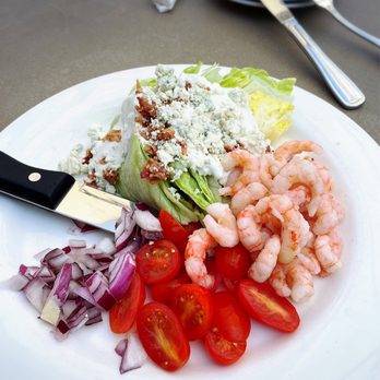 Bluewater Avalon - Outstanding wedge salad and added shrimp. - Seafood Near Me - Avalon, California Bluewater Avalon - Outstanding wedge salad and added shrimp. - Seafood Near Me - Avalon, California