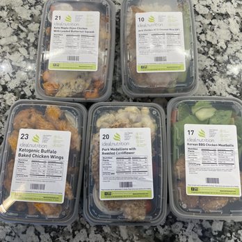 Ideal Nutrition - My husbands five picks for the week.  This is our first time trying their food - Food Delivery Services Near Me - West Palm Beach, Florida