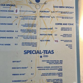 Jurassic Magic - Menu - Coffee & Tea Near Me - Los Angeles, California