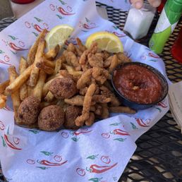 Clam strips Clam strips