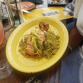 Vidorra - Salmon and rice! Sorry don't know the dish name... - Mexican Near Me - Dallas, Texas