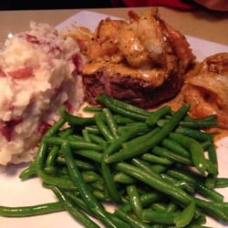 Best filet you will ever eat (topped with cajun shrimp)