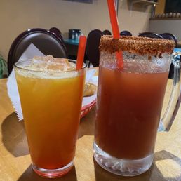 Tequila Sunrise & Michelada Tequila Sunrise & Michelada