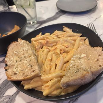 Milo's Cafe and Restaurant - Sun-dried tomatoes sauce with penne pasta and garlic bread! An amazing dinner. Try them. You won't regret it! - Coffee & Tea Near Me - Davis, West Virginia Milo's Cafe and Restaurant - Sun-dried tomatoes sauce with penne pasta and garlic bread! An amazing dinner. Try them. You won't regret it! - Coffee & Tea Near Me - Davis, West Virginia