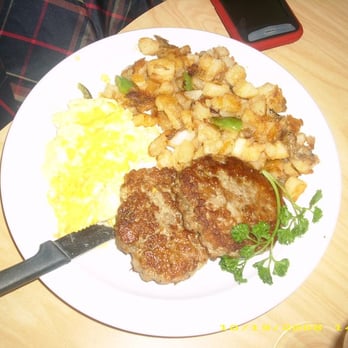 The Serving Spoon - chicken sausage, grits and home fries(yummy) - Breakfast & Brunch Near Me - Inglewood, California
