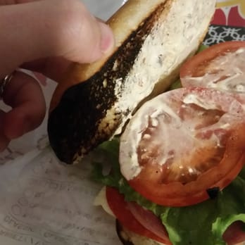 Tim Hortons - More proof of burnt sandwich - Coffee & Tea Near Me - Dollard-des-ormeaux, Quebec