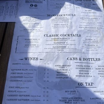 MOJO Kitchen, BBQ Pit Blues Bar - Drink menu - Barbeque Near Me - Jacksonville Beach, Florida MOJO Kitchen, BBQ Pit Blues Bar - Drink menu - Barbeque Near Me - Jacksonville Beach, Florida