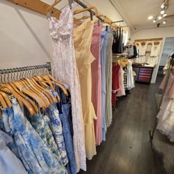 Inside the store.