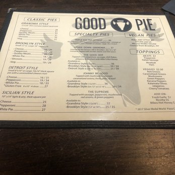 Good Pie - Menu: 12/8/22 - Pizza Near Me - Las Vegas, Nevada Good Pie - Menu: 12/8/22 - Pizza Near Me - Las Vegas, Nevada