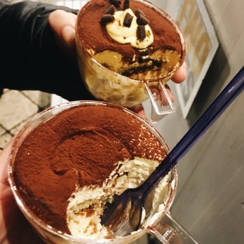 Two Sizes - the large coffee and caramel tiramisu. - Desserts Near Me - Rome, RM Two Sizes - the large coffee and caramel tiramisu. - Desserts Near Me - Rome, RM