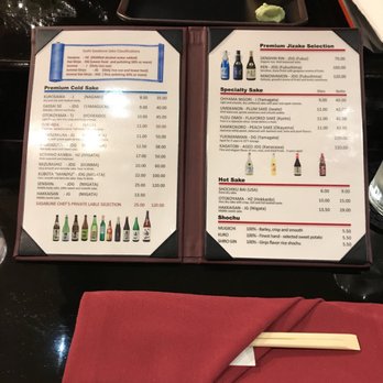 Sushi Sasabune - Sake menu - Sushi Bars Near Me - Honolulu, Hawaii