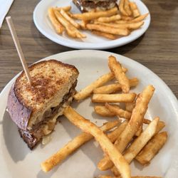 Patty melt and fries