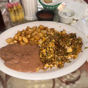 Bigotes - Chorizo Con Huevo with chopped jalepenos. - Mexican Near Me - Arlington, Texas