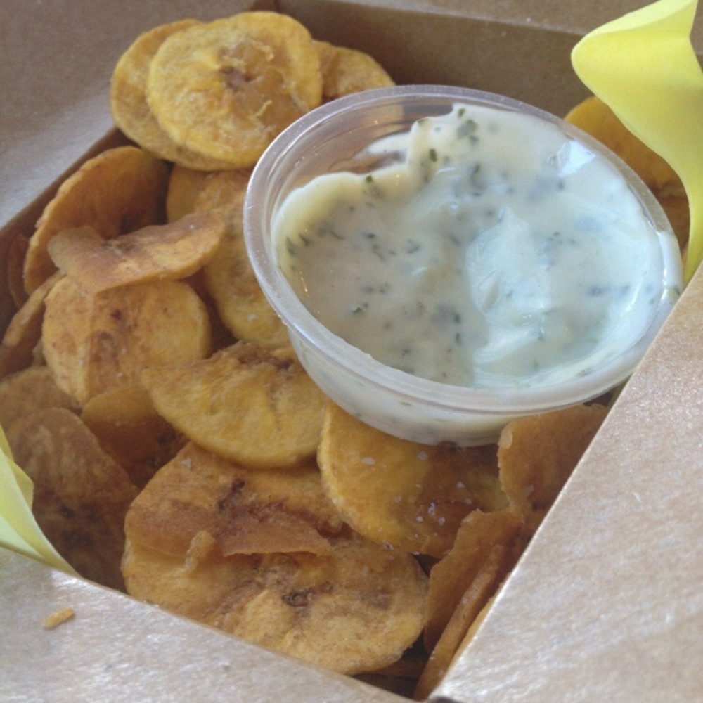 Bongos - Plantain chips and cilantro aioli! Delicious!! - Cuban Near Me - Seattle, Washington Bongos - Plantain chips and cilantro aioli! Delicious!! - Cuban Near Me - Seattle, Washington