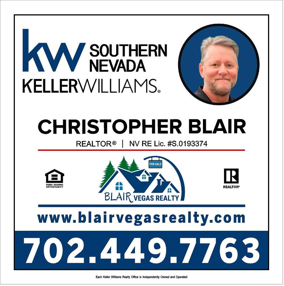 CHRIS BLAIR BLAIR VEGAS REALTY Contact Agent 10424 S Eastern Ave