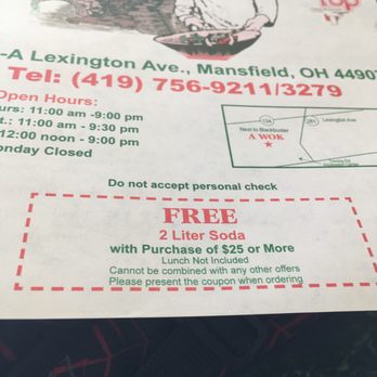 Magic Wok - a menu for a restaurant - Chinese Near Me - Mansfield, Ohio