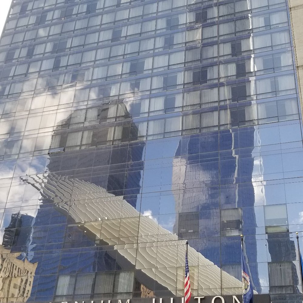 Oculus - Reflection of the Oculus from our hotel across the street... - Landmarks & Historical Buildings Near Me - New York, New York