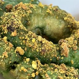 This Pistachio donut was heavenly. This Pistachio donut was heavenly.