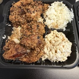 Furikake Chicken plate (Rice and Mac Salad)